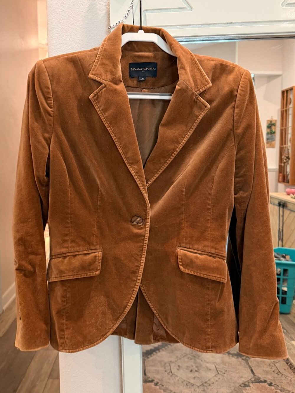 Banana Republic Brown Velvet Blazer Jacket